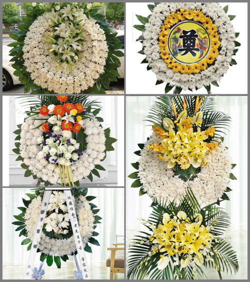 浙江省绍兴诸暨市东和乡友谊村花圈速递